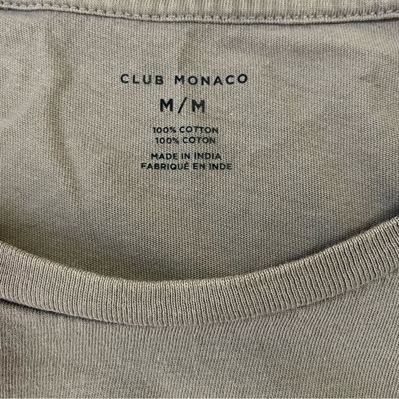 3/$20 ❤️ Club Monaco Tan Pocket Short Sleeves T-shirt US M - Picture 4 of 7